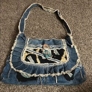 Super Cute Western Upcycled Denim Purse